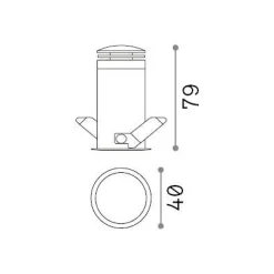 Ideal-Lux - Lampada da incasso QUARK FI 5.0W 3000K WH, 4 x 4 x h8 cm,<Dmora Best Sale