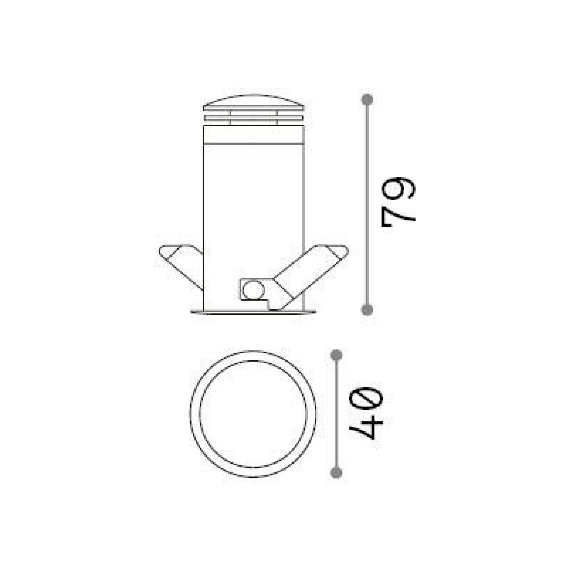 Ideal-Lux - Lampada da incasso QUARK FI 5.0W 3000K WH, 4 x 4 x h8 cm,<Dmora Best Sale