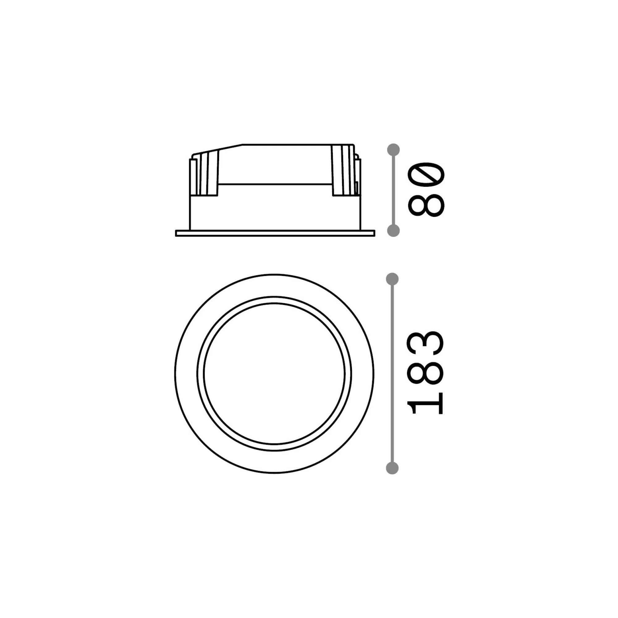 Ideal-Lux - Lampada da incasso BASIC FI ACCENT 30W 3000K, 18 x 18 x h8 cm,<Dmora Discount