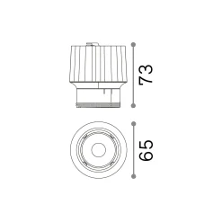 Ideal-Lux - Lampada da incasso DYNAMIC SOURCE 15W 3000K, 7 x 7 x h7 cm,<Dmora Store