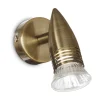 Ideal-Lux - Lampada da parete ALFA AP1 BRUNITO, 6 x 11 x h11 cm,<Dmora Sale