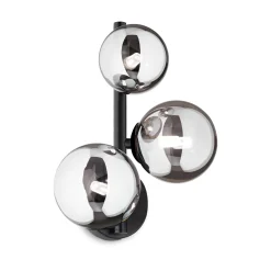 Ideal-Lux - Lampada da parete PERLAGE AP3 FUME', 24 x 32 x h16 cm,<Dmora New
