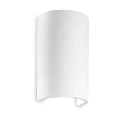 Ideal-Lux - Lampada da parete FLASH GESSO AP1 ROUND, 11 x 18 x h11 cm,<Dmora Best