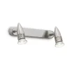 Ideal-Lux - Lampada da parete ALFA AP2 NICKEL, 29 x 11 x h11 cm,<Dmora Sale