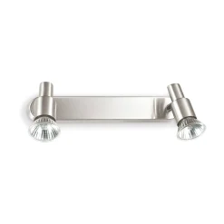 Ideal-Lux - Lampada da parete SLEM AP2 NICKEL, 26 x 10 x h13 cm,<Dmora Flash Sale