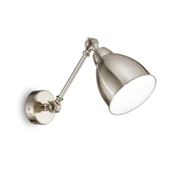 Ideal-Lux - Lampada da parete NEWTON AP1 NICKEL, 14 x 23 x h44 cm,<Dmora Best Sale