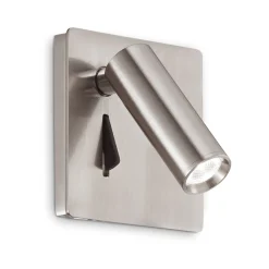 Ideal-Lux - Lampada da parete LITE AP NICKEL, 9 x 9 x h9 cm,<Dmora Discount