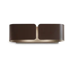Ideal-Lux - Lampada da parete CLIP AP2 SMALL COFFEE, 44 x 13 x h11 cm,<Dmora New