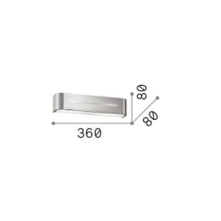 Ideal-Lux - Lampada da parete POSTA AP2 , 36 x 8 x h8 cm,<Dmora Outlet