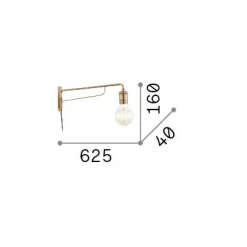 Ideal-Lux - Lampada da parete TRIUMPH AP1 , 4 x 16 x h63 cm,<Dmora Outlet