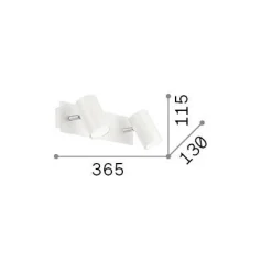 Ideal-Lux - Lampada da parete SPOT AP2 , 37 x 12 x h13 cm,<Dmora Best