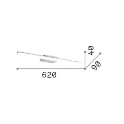 Ideal-Lux - Lampada da parete RIFLESSO AP D62 , 62 x 4 x h9 cm,<Dmora Shop