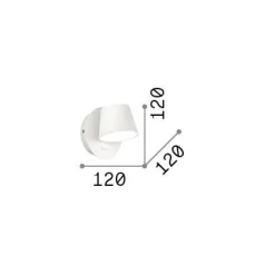 Ideal-Lux - Lampada da parete GIM AP , 12 x 12 x h12 cm,<Dmora Discount