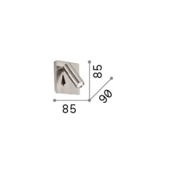 Ideal-Lux - Lampada da parete LITE AP , 9 x 9 x h9 cm,<Dmora Best