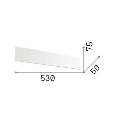 Ideal-Lux - Lampada da parete ZIG ZAG AP D53 3000K , 53 x 8 x h5 cm,<Dmora Clearance