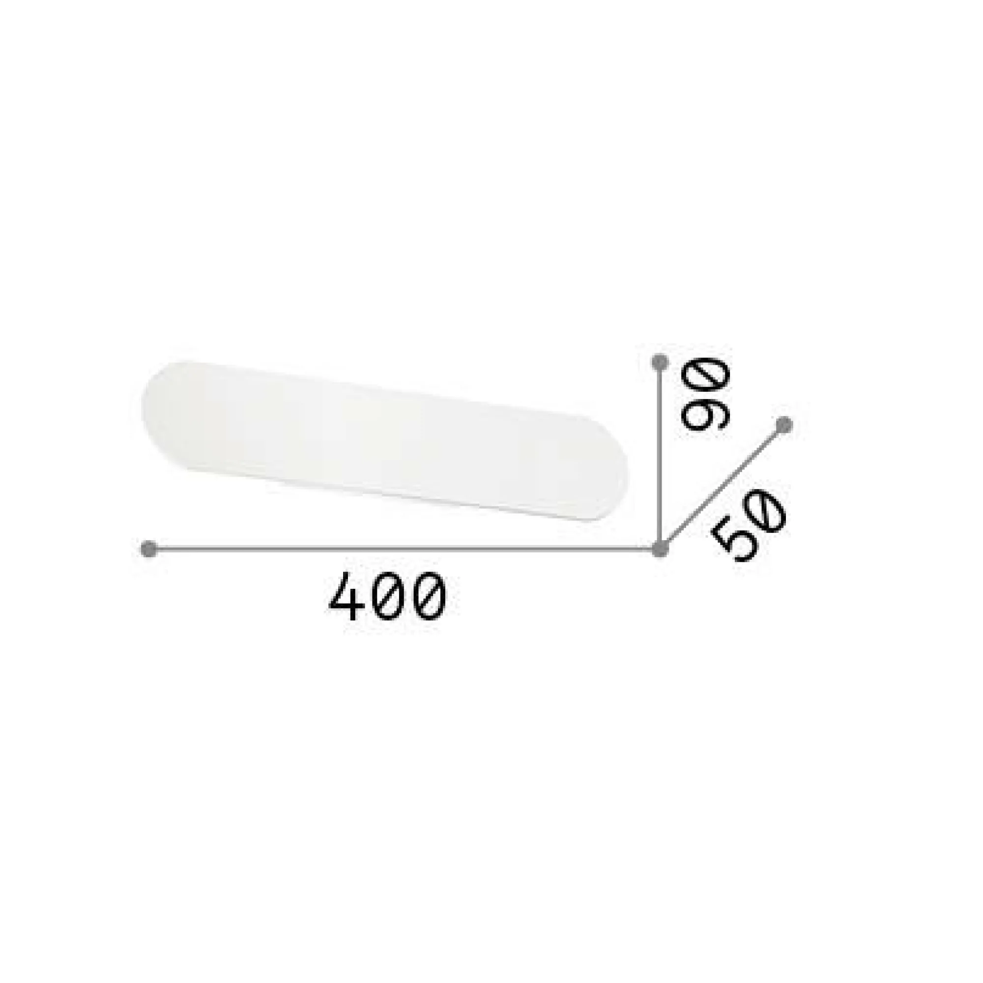 Ideal-Lux - Lampada da parete ECHO AP D40 , 40 x 9 x h5 cm,<Dmora Cheap