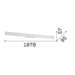 Ideal-Lux - Lampada da parete PRETTY AP D107, 107 x 6 x h10 cm,<Dmora Cheap