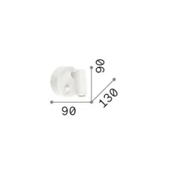 Ideal-Lux - Lampada da parete PAGE AP ROUND , 9 x 9 x h13 cm,<Dmora Cheap