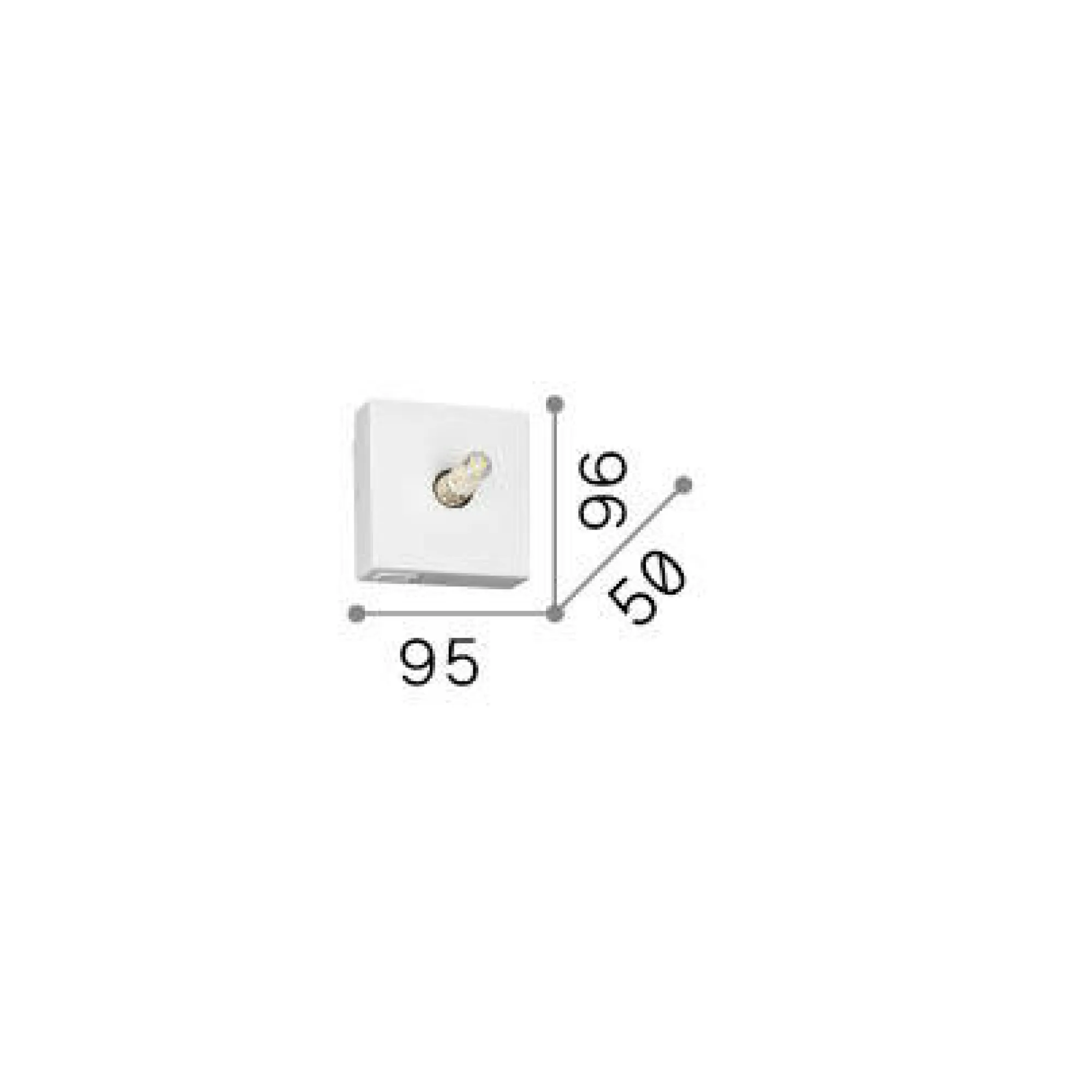 Ideal-Lux - Lampada da parete KID MAP1 , 10 x 10 x h5 cm,<Dmora Hot