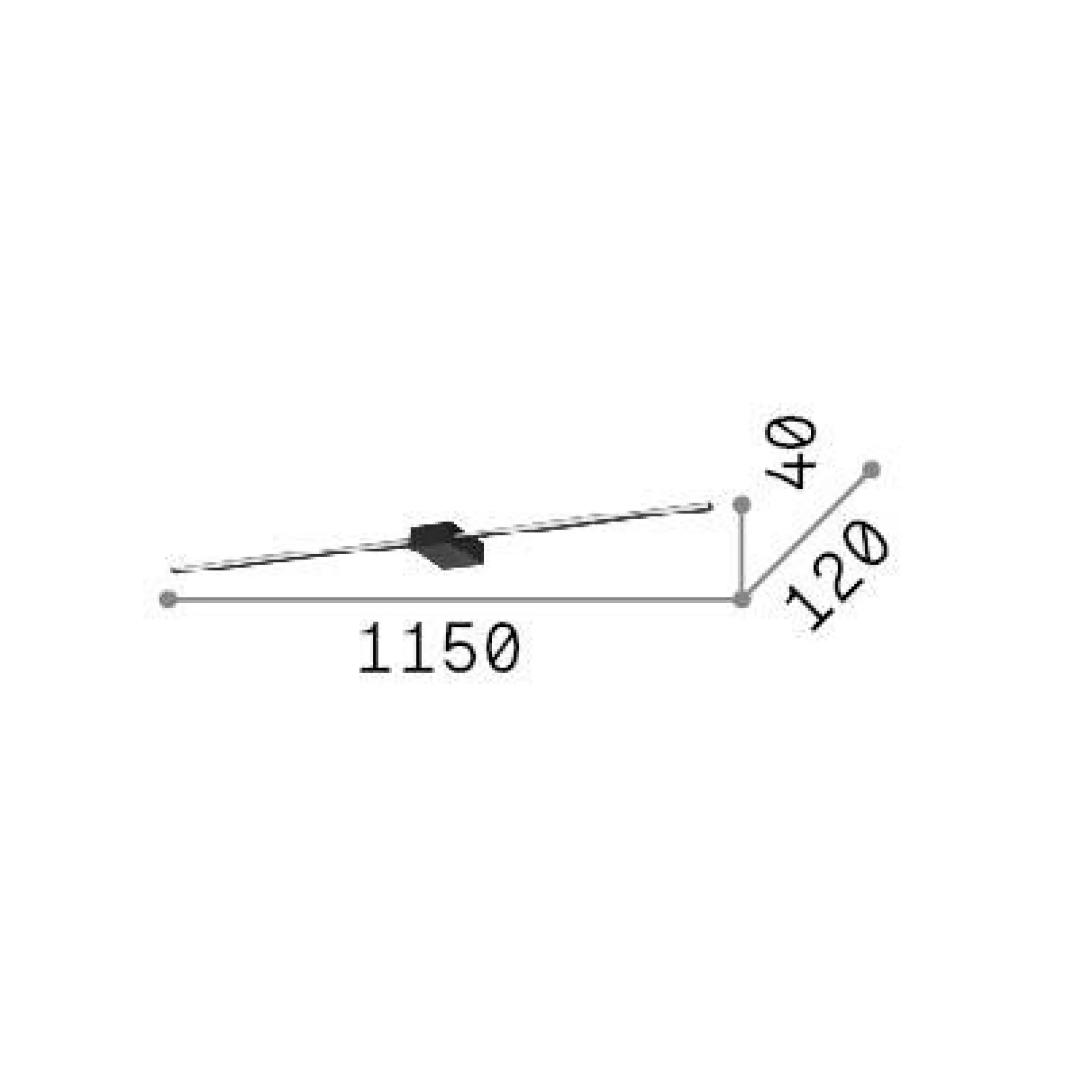 Ideal-Lux - Lampada da parete THEO AP D115 , 115 x 4 x h12 cm,<Dmora Discount