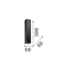 Ideal-Lux - Lampada da parete SKY AP2 , 6 x 30 x h8 cm,<Dmora Outlet