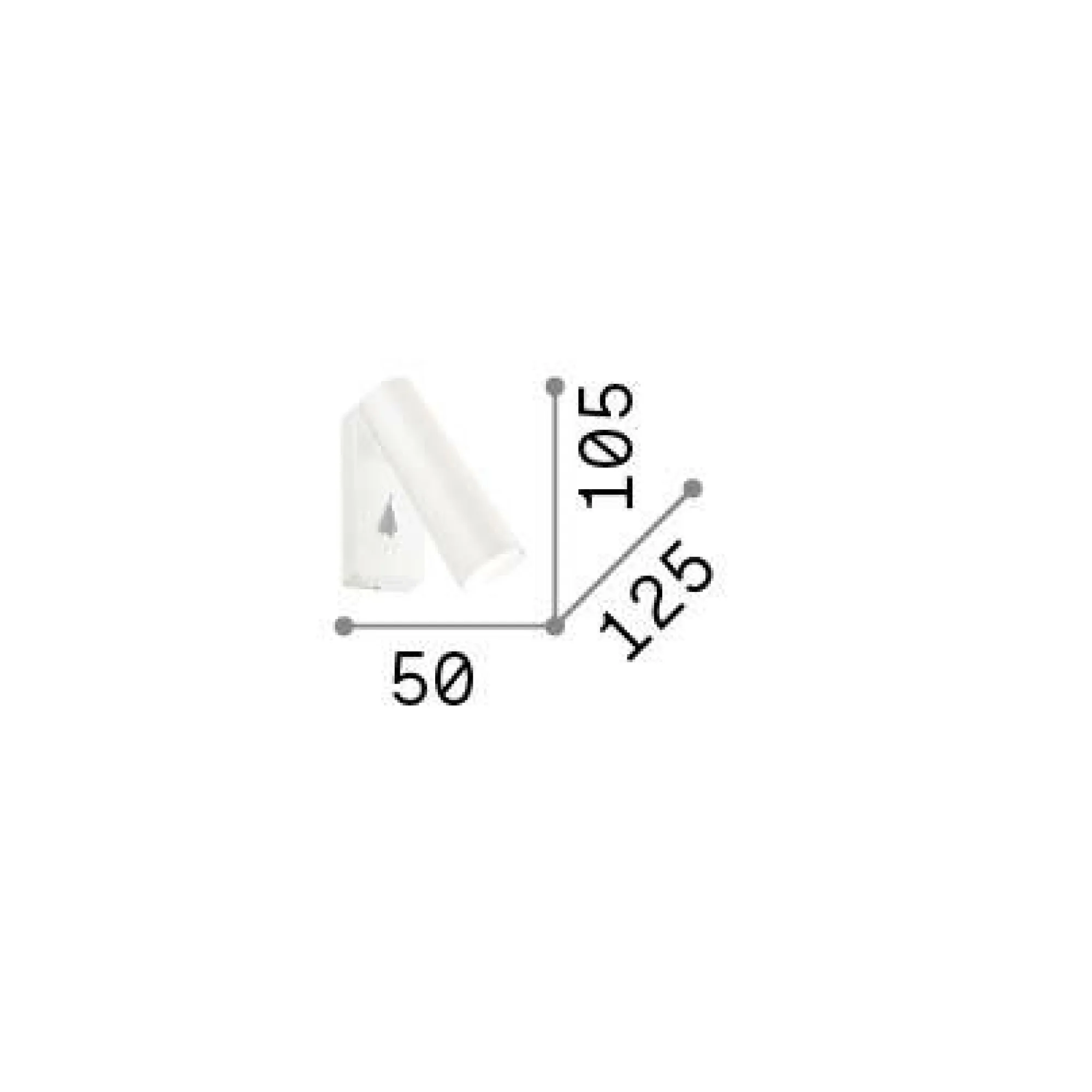 Ideal-Lux - Lampada da parete PIPE AP , 5 x 11 x h13 cm,<Dmora Outlet