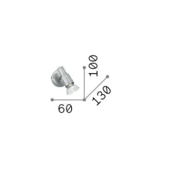 Ideal-Lux - Lampada da parete SLEM AP1 , 6 x 10 x h13 cm,<Dmora Shop