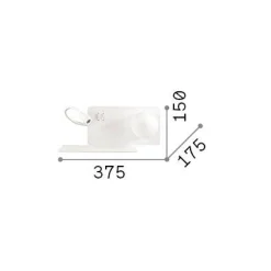 Ideal-Lux - Lampada da parete BOOK-1 AP , 38 x 15 x h18 cm,<Dmora New