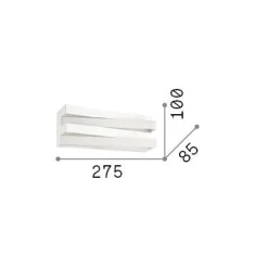Ideal-Lux - Lampada da parete VIRTUS AP 4000K, 28 x 10 x h9 cm,<Dmora Hot