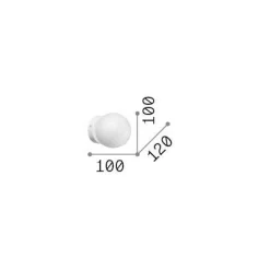 Ideal-Lux - Lampada da parete CARTA AP1 D10, 10 x 10 x h12 cm,<Dmora Best Sale