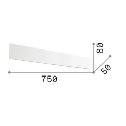 Ideal-Lux - Lampada da parete ZIG ZAG AP D75 3000K , 75 x 8 x h5 cm,<Dmora Best Sale