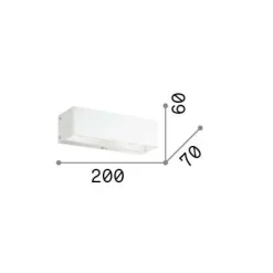 Ideal-Lux - Lampada da parete FLASH AP2, 20 x 6 x h7 cm,<Dmora Fashion