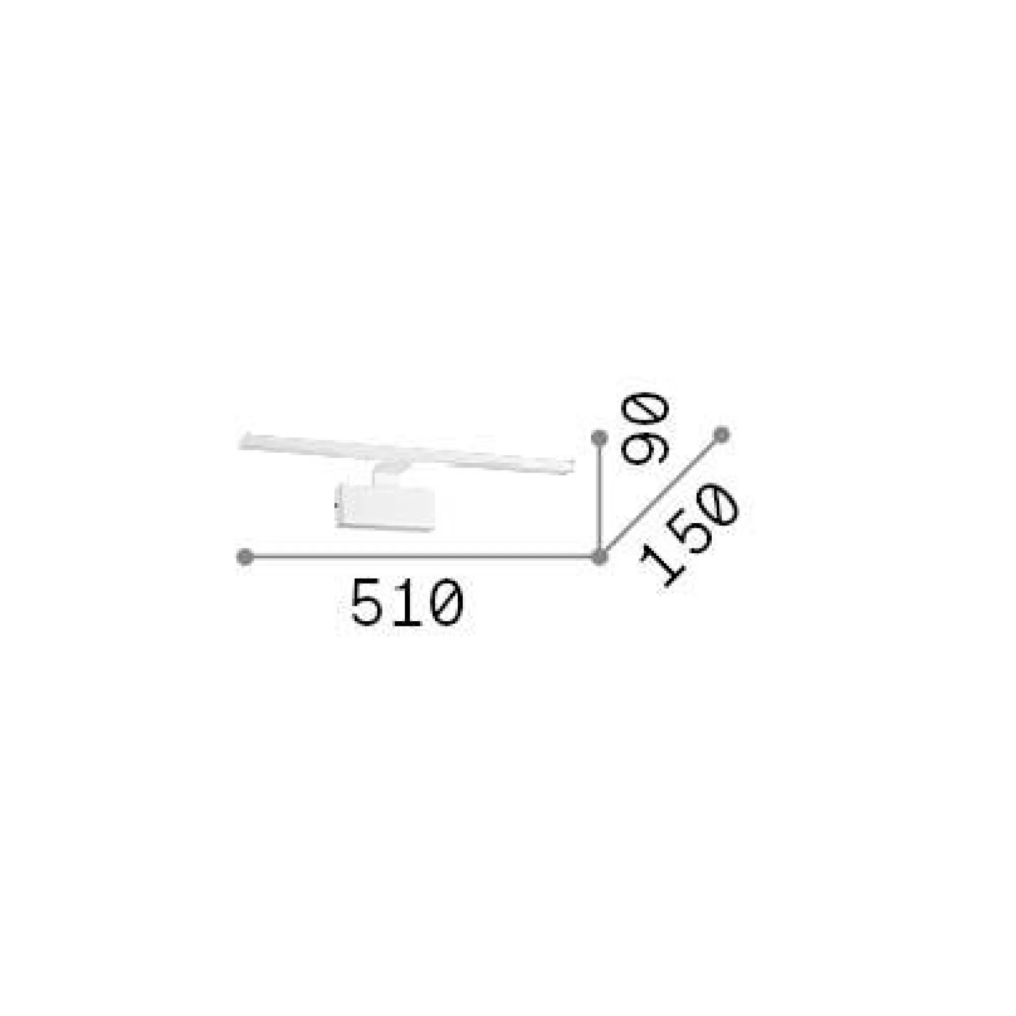 Ideal-Lux - Lampada da parete ALMA AP D51 , 51 x 9 x h15 cm,<Dmora Best Sale