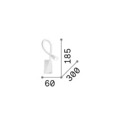 Ideal-Lux - Lampada da parete GOOSE AP , 6 x 19 x h30 cm,<Dmora Cheap