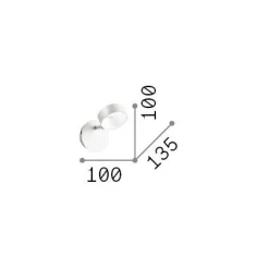 Ideal-Lux - Lampada da parete OBY AP1, 10 x 10 x h14 cm,<Dmora Cheap