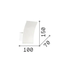 Ideal-Lux - Lampada da parete FIX AP, 10 x 15 x h7 cm,<Dmora Store