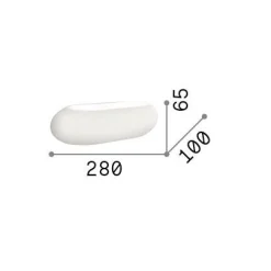 Ideal-Lux - Lampada da parete MORIS AP2, 28 x 7 x h10 cm,<Dmora Store