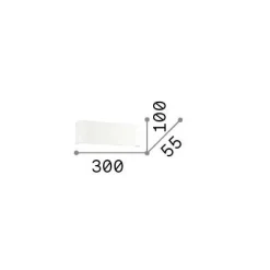 Ideal-Lux - Lampada da parete BRIGHT AP D30, 30 x 10 x h6 cm,<Dmora Flash Sale