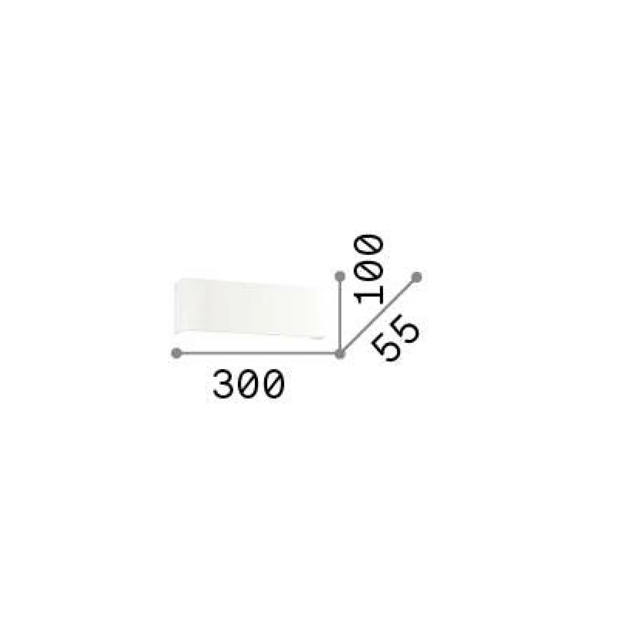Ideal-Lux - Lampada da parete BRIGHT AP D30, 30 x 10 x h6 cm,<Dmora Flash Sale