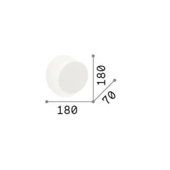 Ideal-Lux - Lampada da parete TICK AP , 18 x 18 x h7 cm,<Dmora Best Sale