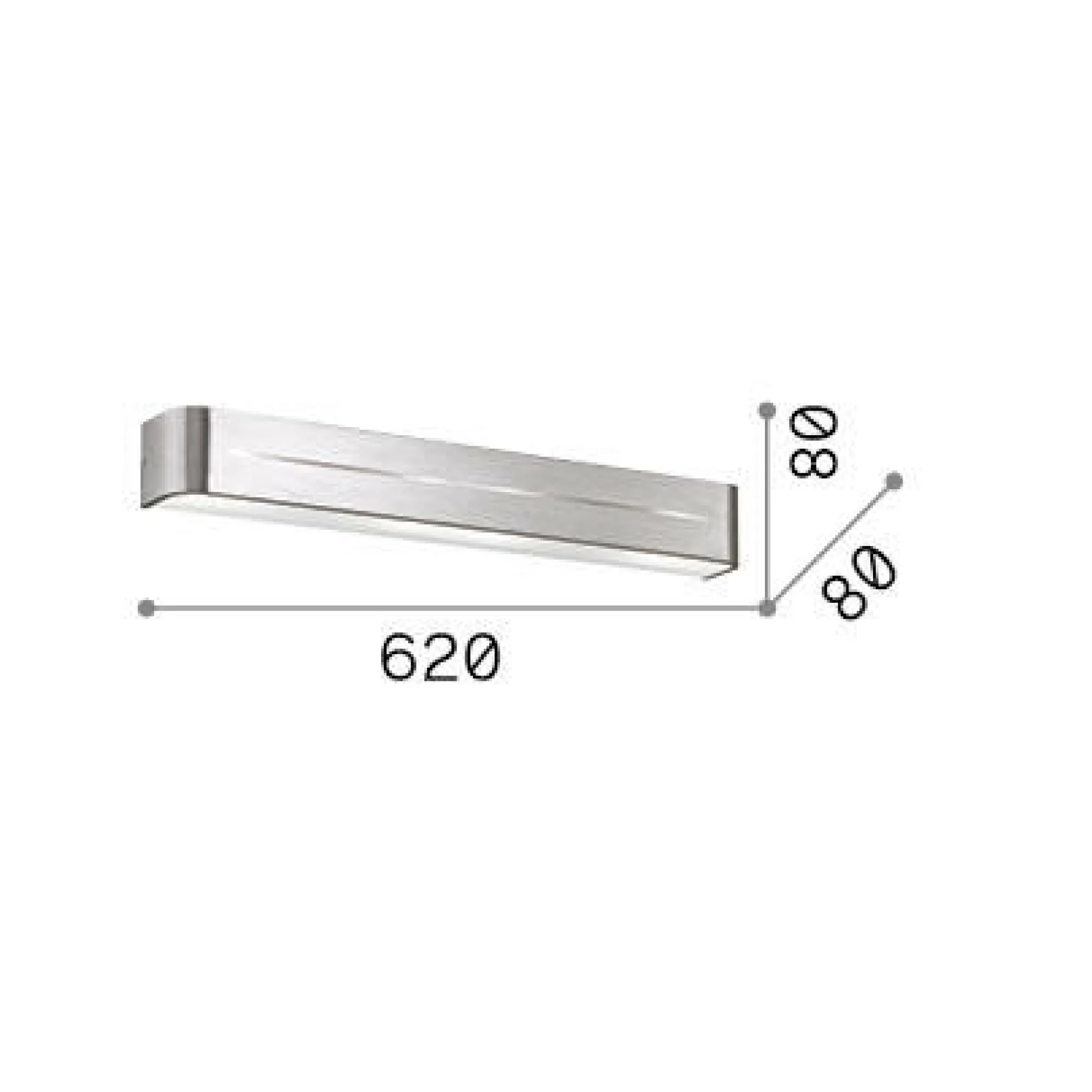 Ideal-Lux - Lampada da parete POSTA AP4 , 62 x 8 x h8 cm,<Dmora Online