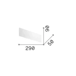 Ideal-Lux - Lampada da parete ZIG ZAG AP D29 3000K , 29 x 9 x h5 cm,<Dmora Hot