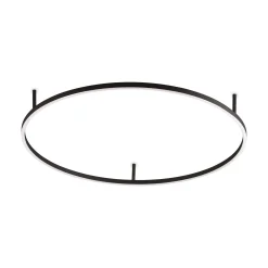 Ideal-Lux - Lampada da soffitto ORACLE SLIM PL D090 ROUND 3000K ON-OFF BK, 90 x 90 x h7 cm,<Dmora Clearance