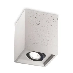 Ideal-Lux - Lampada da soffitto OAK PL1 SQUARE CEMENTO, 14 x 14 x h16 cm,<Dmora Online