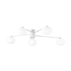 Ideal-Lux - Lampada da soffitto HERMES PL5 D90 , 90 x 90 x h20 cm,<Dmora Fashion