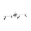 Ideal-Lux - Lampada da soffitto SLEM PL4 NICKEL, 72 x 22 x h16 cm,<Dmora Sale