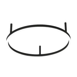 Ideal-Lux - Lampada da soffitto ORACLE SLIM PL D050 ROUND 3000K ON-OFF BK, 50 x 50 x h7 cm,<Dmora Best Sale