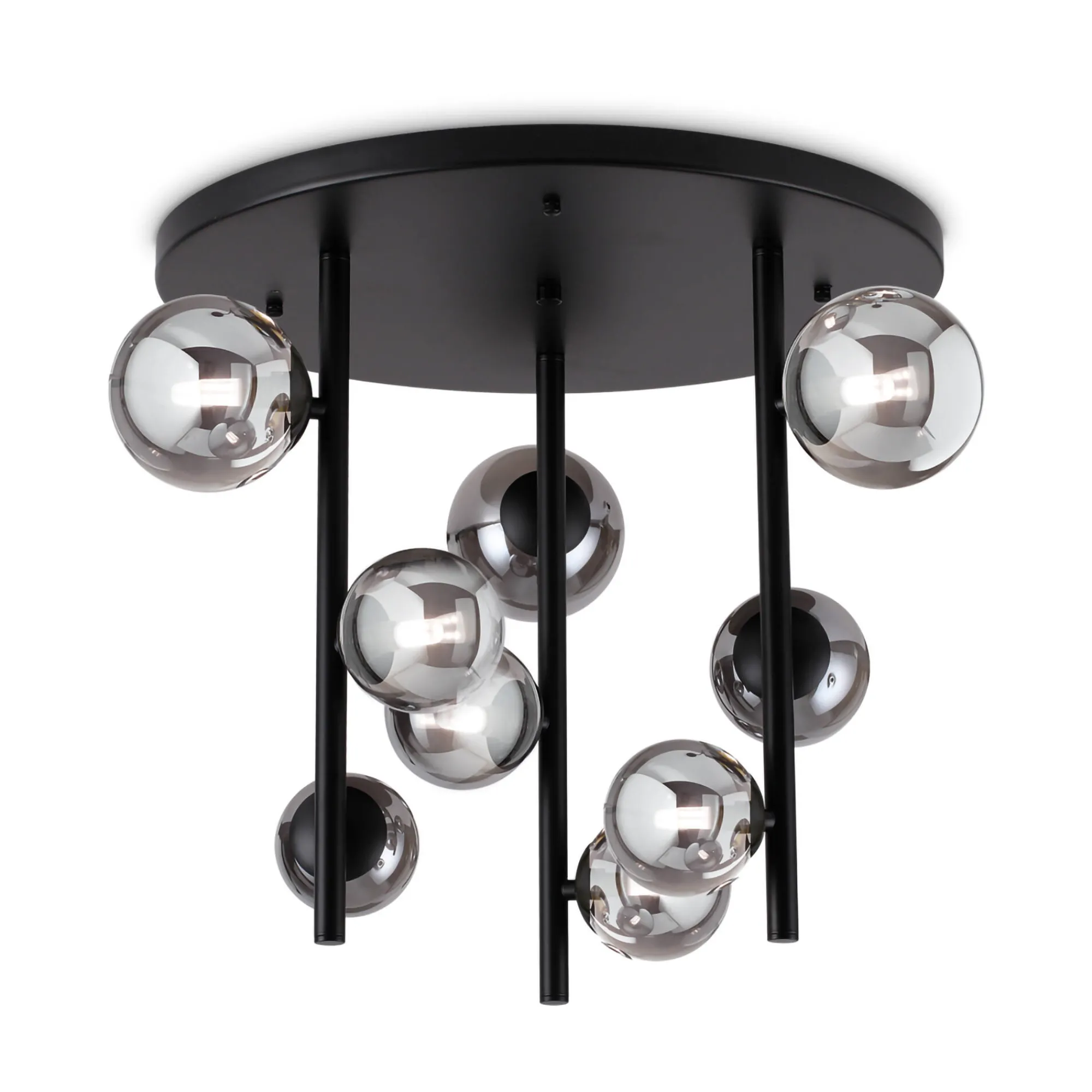 Ideal-Lux - Lampada da soffitto PERLAGE PL9 FUME', 55 x 55 x h50 cm,<Dmora Outlet