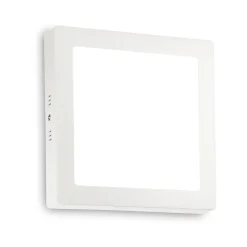 Ideal-Lux - Lampada da soffitto UNIVERSAL PL D22 SQUARE 3000K, 22 x 22 x h4 cm,<Dmora Store