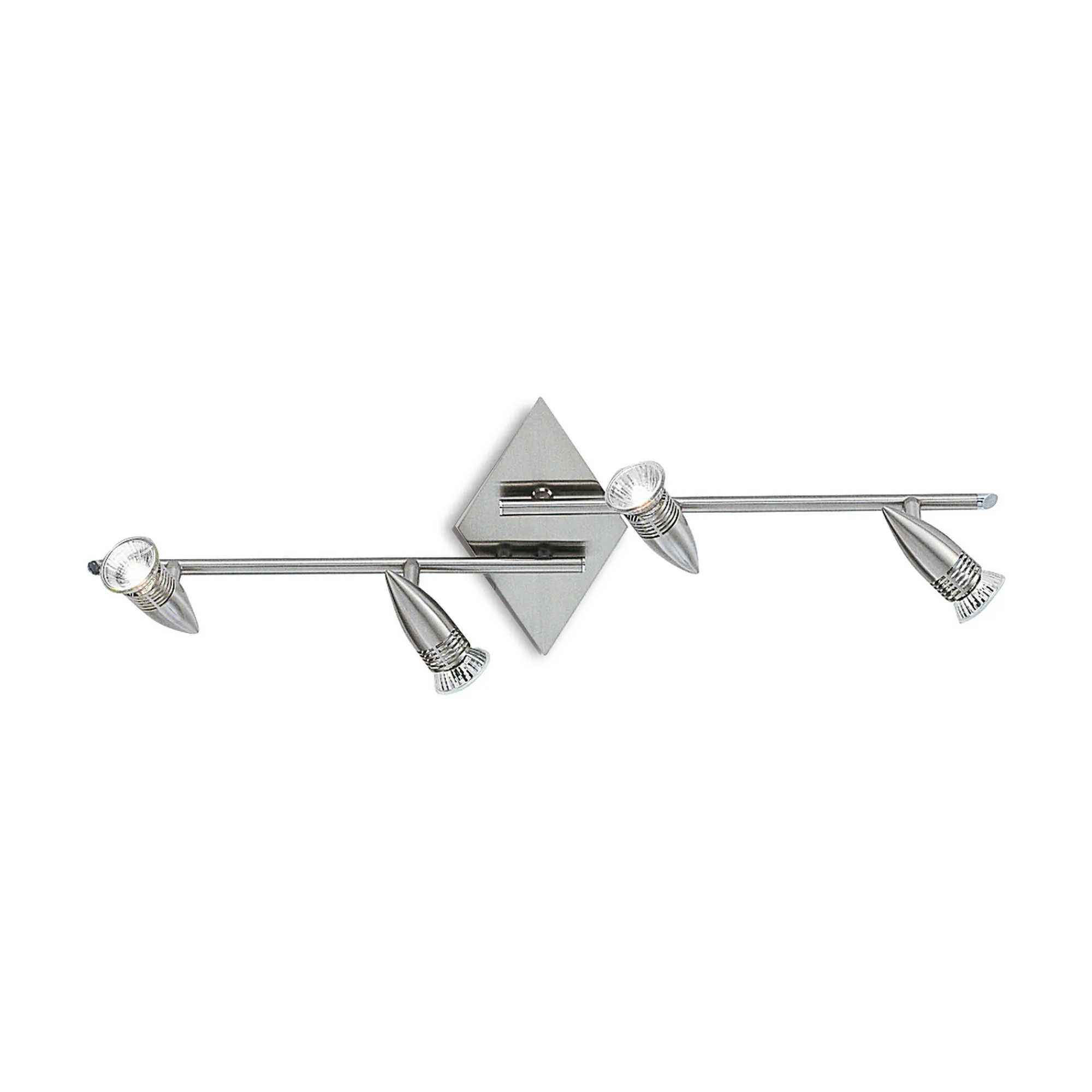 Ideal-Lux - Lampada da soffitto ALFA PL4 NICKEL, 72 x 22 x h16 cm,<Dmora Flash Sale